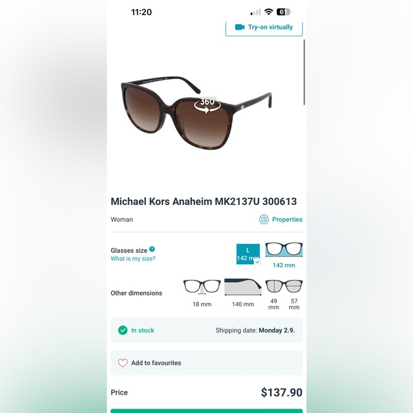 MK Sunglasses. Like New. - Picture 6 of 6